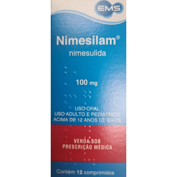 Nimesilam - Nimesulida 100mg - 12 Comprimidos